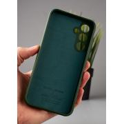 Силиконовый чехол Original pack SOFT для Samsung A54 5G (ТРИЗУБ) темно-зеленый