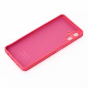Силиконовый чехол SOFT Silicone Case для Samsung A06 (без лого) малиновый