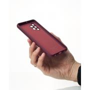 Силиконовый чехол SOFT Silicone Case для Samsung A32 4G (без лого) бордовый