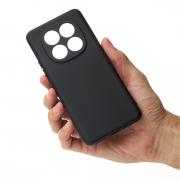 Силиконовый чехол SOFT Silicone Case для Xiaomi Redmi Note 14 Pro 5G (без лого) черный
