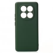 Силиконовый чехол SOFT Silicone Case для Xiaomi Redmi Note 14 Pro 5G (без лого) темно-зеленый