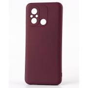 Силиконовый чехол SOFT Silicone Case для Xiaomi Redmi 12C (без лого) бордовый