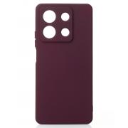 Силиконовый чехол SOFT Silicone Case для Xiaomi Redmi Note 13 5G (без лого) бордовый