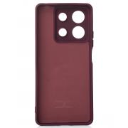 Силиконовый чехол SOFT Silicone Case для Xiaomi Redmi Note 13 5G (без лого) бордовый