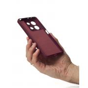 Силиконовый чехол SOFT Silicone Case для Xiaomi Redmi Note 13 5G (без лого) бордовый