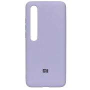 Силиконовый чехол SOFT Silicone Case для Xiaomi Mi 10 Pro HQ (с логотипом) фиалковый