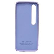 Силиконовый чехол SOFT Silicone Case для Xiaomi Mi 10 Pro HQ (с логотипом) фиалковый