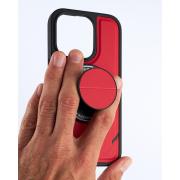 Чехол экокожа MagSafe DC + magsafe PopSocket для iPhone 13 Pro красный