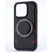 Чехол экокожа MagSafe DC + magsafe PopSocket для iPhone 13 Pro черный