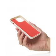 Силиконовый чехол Slim Ring Glamour с поддержкой MagSafe для iPhone 13/14 natural titanium