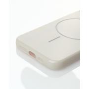 Силиконовый чехол Slim Ring Glamour с поддержкой MagSafe для iPhone 13/14 natural titanium