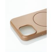 Силиконовый чехол Slim Ring Glamour с поддержкой MagSafe для iPhone 13/14 desert titanium