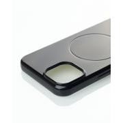 Силиконовый чехол Slim Ring Glamour с поддержкой MagSafe для iPhone 13/14 black
