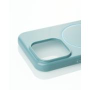 Силиконовый чехол Slim Ring Glamour с поддержкой MagSafe для iPhone 13 Pro wave blue