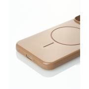 Силиконовый чехол Slim Ring Glamour с поддержкой MagSafe для iPhone 12/12 Pro desert titanium