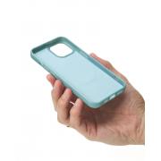Силиконовый чехол Slim Ring Glamour с поддержкой MagSafe для iPhone 12/12 Pro wave blue