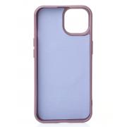 Силиконовый чехол Slim Ring Glamour с поддержкой MagSafe для iPhone 13/14 deep purple