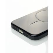 Силиконовый чехол Slim Ring Glamour с поддержкой MagSafe для iPhone 16E black