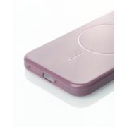 Силиконовый чехол Slim Ring Glamour с поддержкой MagSafe для iPhone 16E deep purple