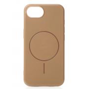 Силиконовый чехол Slim Ring Glamour с поддержкой MagSafe для iPhone 16E desert titanium