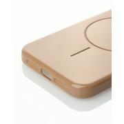 Силиконовый чехол Slim Ring Glamour с поддержкой MagSafe для iPhone 16E desert titanium