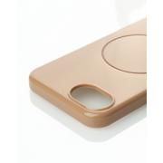 Силиконовый чехол Slim Ring Glamour с поддержкой MagSafe для iPhone 16E desert titanium