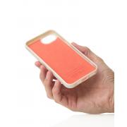 Силиконовый чехол Slim Ring Glamour с поддержкой MagSafe для iPhone 16E natural titanium