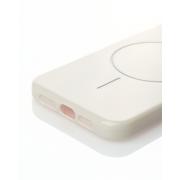 Силиконовый чехол Slim Ring Glamour с поддержкой MagSafe для iPhone 16E natural titanium
