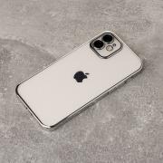Пластиковый чехол GLITTER для iPhone 11 серебряный