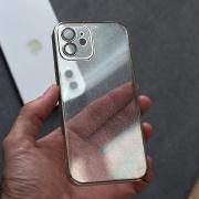 Пластиковый чехол GLITTER для iPhone 11 серебряный