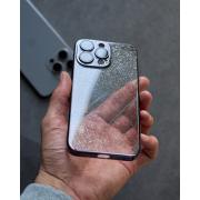 Пластиковый чехол GLITTER для iPhone 15 Pro Max фиолетовый