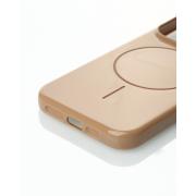 Силиконовый чехол Slim Ring Glamour с поддержкой MagSafe для iPhone 14 Pro desert titanium