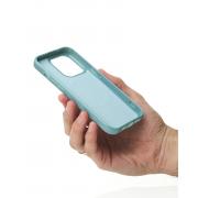 Силиконовый чехол Slim Ring Glamour с поддержкой MagSafe для iPhone 14 Pro wave blue