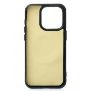 Силиконовый чехол Slim Ring Glamour с поддержкой MagSafe для iPhone 14 Pro black