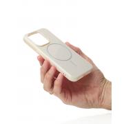 Силиконовый чехол Slim Ring Glamour с поддержкой MagSafe для iPhone 14 Pro natural titanium