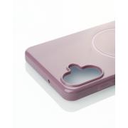 Силиконовый чехол Slim Ring Glamour с поддержкой MagSafe для Samsung A06 deep purple