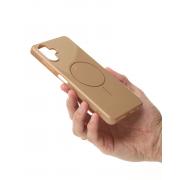 Силиконовый чехол Slim Ring Glamour с поддержкой MagSafe для Samsung A06 desert titanium