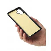 Силиконовый чехол Slim Ring Glamour с поддержкой MagSafe для Samsung A06 black