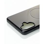 Силиконовый чехол Slim Ring Glamour с поддержкой MagSafe для Samsung A06 black