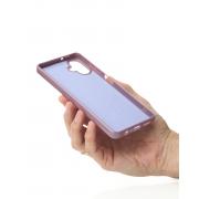 Силиконовый чехол Slim Ring Glamour с поддержкой MagSafe для Samsung A06 deep purple