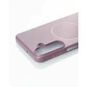 Силиконовый чехол Slim Ring Glamour с поддержкой MagSafe для Samsung A16 deep purple