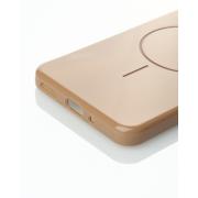 Силиконовый чехол Slim Ring Glamour с поддержкой MagSafe для Samsung A16 desert titanium