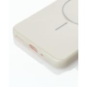 Силиконовый чехол Slim Ring Glamour с поддержкой MagSafe для Samsung A16 natural titanium