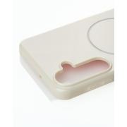 Силиконовый чехол Slim Ring Glamour с поддержкой MagSafe для Samsung A16 natural titanium