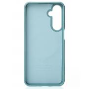 Силиконовый чехол Slim Ring Glamour с поддержкой MagSafe для Samsung A16 wave blue