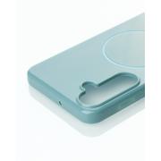 Силиконовый чехол Slim Ring Glamour с поддержкой MagSafe для Samsung A16 wave blue