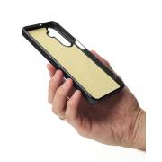 Силиконовый чехол Slim Ring Glamour с поддержкой MagSafe для Samsung A16 black