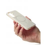 Чехол Glamour Case with MagSafe для Samsung A56 natural titanium