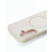 Чехол Glamour Case with MagSafe для Samsung A56 natural titanium