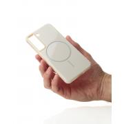 Чехол Glamour Case with MagSafe для Samsung S21 FE natural titanium
